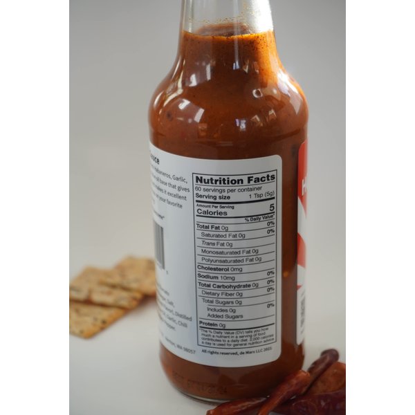 de Mars's Hot Rooster Sauce Single Bottle - 10.5oz Bottle Gourmet Cooking Saute BBQ Hot Sauce