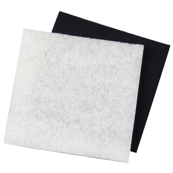Pondmaster Danner 12202 Carbon and Coarse Pad Replacement Filter, Black, 12"x 12"