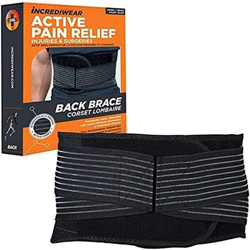 Incrediwear Back Brace - Back Support Brace for Back Pain Relief from Muscle Pain, Sciatica or a Herniated Disc, Everyday Lower Back Lumbar Support (Small)