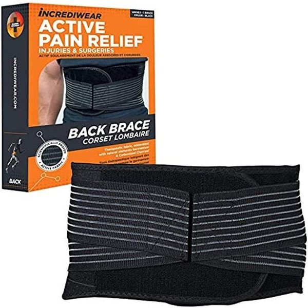 Incrediwear Back Brace - Back Support Brace for Back Pain Relief from Muscle Pain, Sciatica or a Herniated Disc, Everyday Lower Back Lumbar Support (Small)