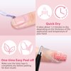 Liquid Latex for Nails, DRMODE Nail Latex Tape Peel Off Fast Drying Nail Polish Barrier, Nail Cuticle Guard Protector for Fingers Nail Stamping with Tweezers for Nail Art