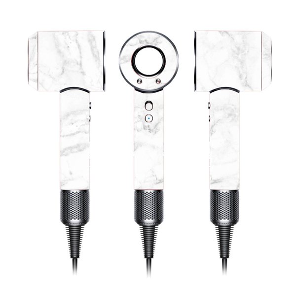Hairdryer Cover Skin Compatible with Dyson Hairdryer HD01 HD02 HD03, Protective Cover Accessories, Multi Colors Shell Sticker Skin（White Marble）