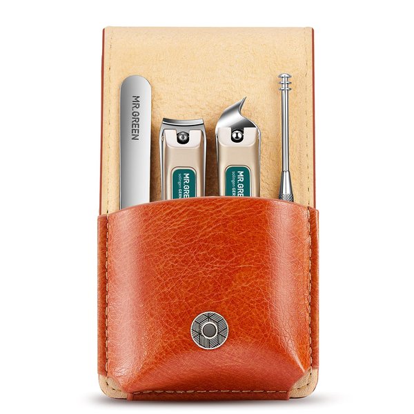 MR.GREEN Portable Manicure Sets Pedicure kits Stainless Steel Nail Clippers Tool Travel Grooming Case Nail Scissors Gift Box (Mr-6103)