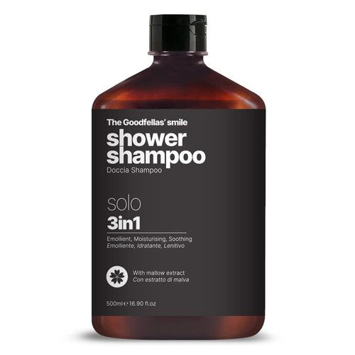 The Goodfellas' smile, SOLO/SANDALWOOD,& MANDARIN, Luxury 3 iin 1 Body Wash and Hair Shampoo for Men, 17 Fluid Oz. - MADE IN ITALY - Smells Incredible | Amazing Lather