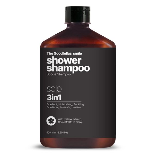 The Goodfellas' smile, SOLO/SANDALWOOD,& MANDARIN, Luxury 3 iin 1 Body Wash and Hair Shampoo for Men, 17 Fluid Oz. - MADE IN ITALY - Smells Incredible | Amazing Lather