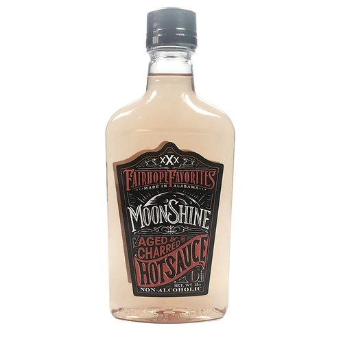 Fairhope Favorites Moonshine Hot Sauce (Aged & Charred, 12 oz Plastic)