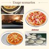 6 Packs Aluminum Alloy Pizza Pan with Holes, 10 Inch Commercial Grade Pizza / Baking Screen for Oven Round Pizza Crisper Tray Pizza Baking Tray for Home Restaurant, Seamless (10-Inch, Pack of 6)