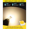 Qoope 1156 LED Bulb Warm White 1141 LED Bulbs RV Light Bulbs Interior 1073 7506 1003 BA15S Bulb for 12V Camper Travel Trailer Boat Motorhome Interior Lights, Pack of 10