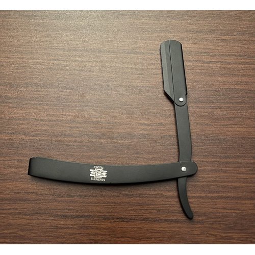 Black Stainless Steel Lightweight Easy to Use Barber Shaving Tool All Hair Folding Edge Razor