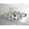 Generic Crystal silver hair comb barrette clip bridal clip silver bridal barrette, 4