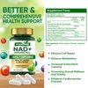 VITAMINFATE NAD+ Supplement 2000 mg - 120 Capsules True NAD+ & Resveratrol, NMN Alternative Supports Anti-Aging, Cellular Energy & Repair, Metabolism & Brain Boost for Men & Women
