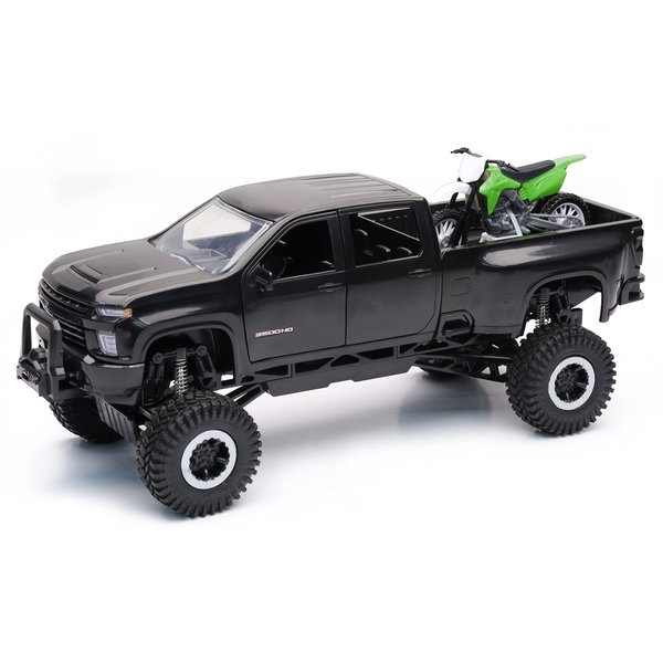 NewRay X-Treme Adventure Chevrolet 3500 HD Off Road with Dirt Bike Playset