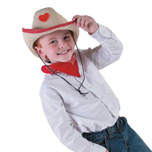 Fun Express Red Bandanas (Bulk set of 12) Western Party Supplies - VBS Vacation Bible School Supplies/Decor