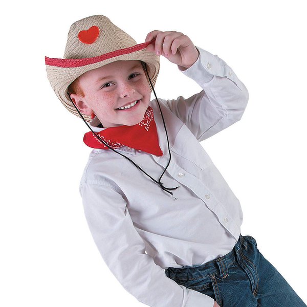 Fun Express Red Bandanas (Bulk set of 12) Western Party Supplies - VBS Vacation Bible School Supplies/Decor