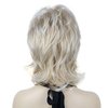 Lydell 16" Long Soft Shaggy Layered Wig Classic Cap Full Natural Synthetic Wigs (15BT613 Blonde Mix)