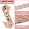 Semato Birthday Crowns and Birthday Queen Sash Glitter Kit for Women and Girls Birthday Decorations Crown Sash Happy Birthday Girl Tiara Princess Birthday Party Supplies and Favors (Rose gold)