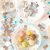 Zhanmai 500 Pieces Bear Shaped Confetti Baby Shower Cream Brown Sprinkles Bear Table Paper Confetti for Boy Girl Home Party Table Decorations, 0.98 Inch