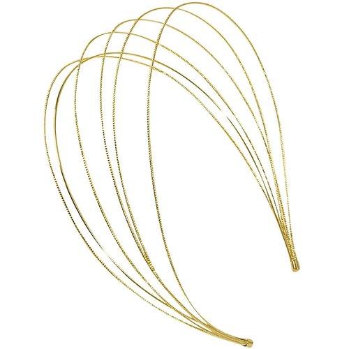 LZEDIRA 2 Pcs Multi Layers Metal Headbands for Women, Feminine Sparkly Small Stones Hair Bands Bridal Headband Hair Hoop Wedding Hair Band Elastic Metal Hairband for Women Girls