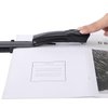 Craftinova Long Reach Stapler,with 2000 Staples & Stapler Remover Full Strip，20-25 Sheet Capacity,with Built-in Ruler and Adjustable Locking Paper Guide, Black