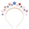 PHALIN American Flag Headband 4th of July Star Hairband for Women Independence Day Patriotic Headpiece Costume Hair Accessory Party Favors (Rhinestone)
