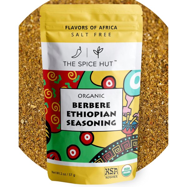 Berbere Ethiopian Seasoning, Organic Authentic African Cooking Spice Blend, The Spice Hut, 2 Ounce
