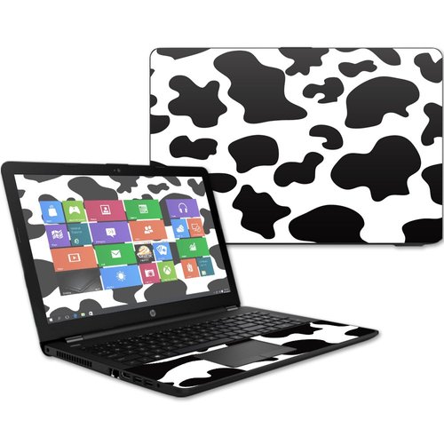 MightySkins Skin Compatible With HP 15t Laptop 15.6" (2017) - Cow Print | Protective, Durable, and Unique Vinyl Decal wrap cover | Easy To Apply, Remove, and Change Styles | Made in the USA