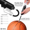 Ball Pump for Sports Balls - 5 Needles - Basketball Pump, Soccer Ball Pump - Air Pump for Balls, Volleyball, Football Accessories Equipment - Hand Pump for Inflatables - Never Lose Pin with Holder