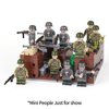 MOOXI WW2 Charge Point Military Building Block Set(221PCS).Suitable for Military Action Mini-Figures Combat Scenarios.