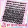 Self Adhesive Lash Clusters Eyelash Extensions Self Adhesive Eyelashes Clusters 120pcs Fluffy Wispy Self Adhesive Cluster Lashes Extensions 8-16MM Individual Lashes by Ruairie