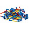 PGM Plastic Golf Tees 10 Pack - Durable, Long-Lasting, Low-Friction Design for Increased Distance, Eco-Friendly Golf Accessories