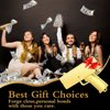 Sopu Make it Rain Money Gun Paper Playing Spary Money Toy Gun, Prop Money Gun Cash Gun Toy Party Supplies (Passion Red)