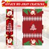 10PACK Christmas Party Favor 10‘’ No-Snap Table Favors with Prize Joke Gifts for Adults Kids Party Supplies Dinner Decorations British English Holiday Games Red