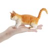 Orange Cat Animal Model Action Figures Family Party Supplies Desktop Decoration Cake Toppers Collection Toys for 5 6 7 8 Years Old Boys Girls Kid Toddlers