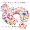 DAYEEBALL Nursing Pillow Cover for Boys and Girls, Breastfeeding Pillow Case for Newborn, Soft Baby Breastfeeding Pillow Slipcover, Fit for Standard Infant Nursing Pillows, Colourful Flowers
