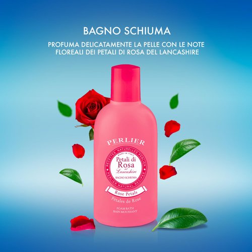 Perlier Petali Di Rosa Bagnoschiuma Body Wash 500 ml 16.9 fl. oz. Made in Italy [Italian Import]