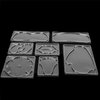 7 Types Facial Mask Mold, Mask Making Plate Reusable Face Mask Patch Molds DIY Facial Mask Machine Maker Accessories for Beauty Salon(Without Mask Machine)