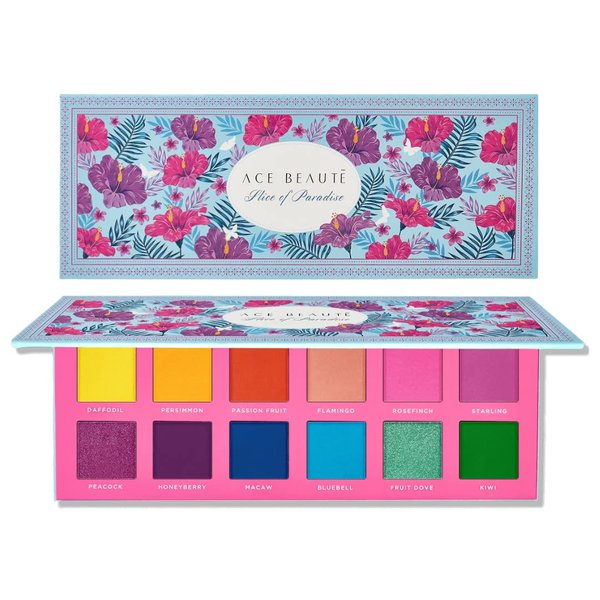 Ace Beauté Slice of Paradise Eyeshadow Palette - Highly Pigmented Easy To Blend Eye Makeup Palette Long Lasting Non Greasy Smudge Free Matte & Shimmer Metallic Shadow
