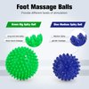Plantar Fasciitis Roller Foot Massage Ball-Foot Ball Roller Massager Set,Massage Balls and Foot Roller for Plantar Fasciitis Relief | Trigger Point Therapy(1 Foot Massage Roller+2 Spiky Massage Balls)