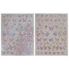 Shell Aurora Butterfly Nail Stickers for Women Butterfly Nail Art Stickers Pink Purple Butterfly Stickers for Nails Laser Butterfly Decor Nail Sticker Nails Stickers Nail Decals for Nail Art Supplies