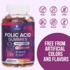 Folic Acid Gummies for Women 785 mcg, Essential Prenatal Vitamins for Mom & Baby, Vegan Folic Acid Supplement Gummy, B9 Chewable Extra Strength Folate for Before During After Pregnancy - 120 Gummies