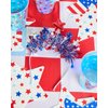 xo, Fetti Happy Fourth of July Star Headband | USA Party Favors, American Flag Supplies, 4th of July Decorations, Stars and Stripes Decor, Red White and Blue, Olympic Theme Bday Patriotic Accessory