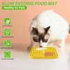 LUKITO 3PCS Lick Mat for Dogs and Cats, Licking Mat with Suction Cups for Dog Anxiety Relief, Cat Peanut Butter Lick Pad for Boredom Reducer, Dog Enrichment Toy, Dog Treat Mat for Bathing Grooming