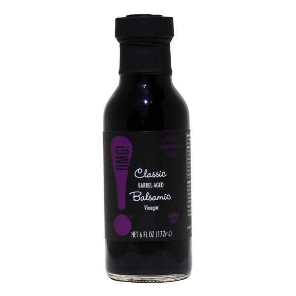 OMG! Oils: Gourmet Classic Barrel-Aged Balsamic Vinegar (Perfect for Dipping, Marinades, Glazing and Topping!), 177ml/6oz