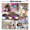 Crate Dog Bowl Removable Stainless Steel Water Food Feeder Bowls Cage Coop Cup for Cat Puppy Bird Pets
