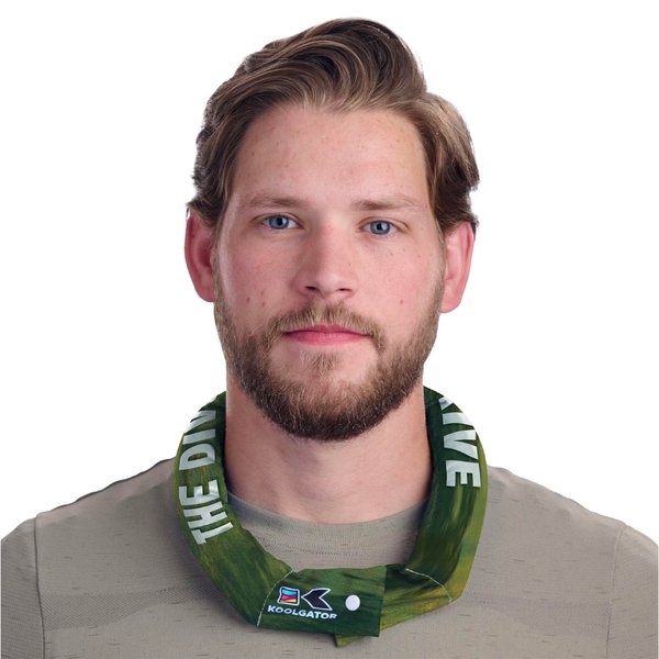 KOOLGATOR Evaporative Cooling Neck Wrap - Keep Cool in The Heat, Summer Cooling Accessories, Long Lasting, Reusable & Breathable, Available in 1, 3, or 5 Pack (Golf Divot Drive, 1 Pack)
