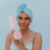 Gimme Beauty - Pink Detangling Shower Comb With Grip Handle - Wide Tooth Comb Great for Wet Brushing & Untangling Curls - Big Comb Easily Distributes Hair Care Products for Dry & Wet Hair (1 Count)