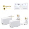 Self Ear Piercing Kits – 2 Pack Self Ear Piercing Gun, Disposable Ear Pearcings Kit with 3mm Silver Black Gold Ball Earring Studs,Safety Ear Piercing Gun Kit Tool (Gold)