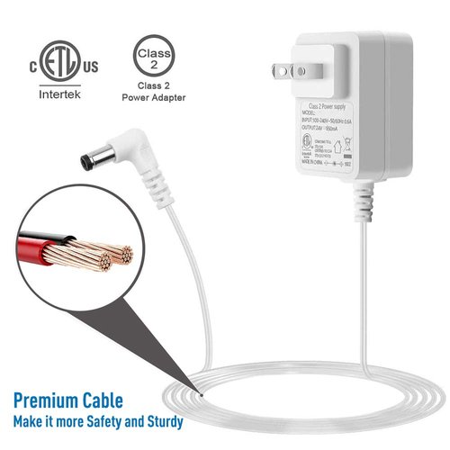 24V Power Cord for URPOWER, doTERRA,Young Living Dewdrop Rainstone Diffuser,Essential Oil Diffuser Adapter, InnoGear, ASAKUKI, VicTsing, Natrogix, Luscreal, Now Foods Humidifier, ETL Listed Charger