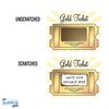 My Scratch Offs - 20 Pack Golden Ticket DIY Make Your Own Scratch Off Tickets & Stickers for Small Business, Prizes, Games, Promotion, Party Favors and Note Cards - 3x4