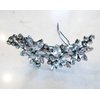 Generic Small silver crystal hair clip barrette bridal clip bridal barrette